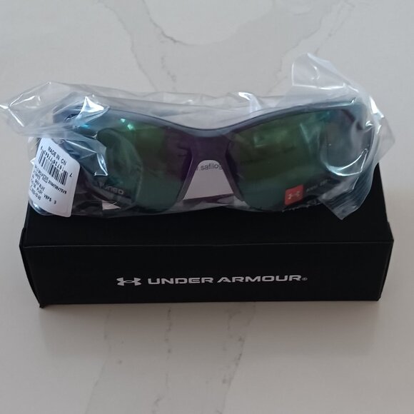 UNDER ARMOUR Sunglasses COMPETE GOLF TUNED Blue Gray Frame NEW - Picture 12 of 12